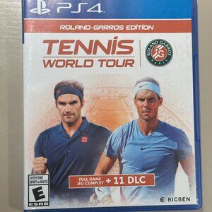 GREAT DEAL! Barely used TENNIS WORLD TOUR for PS4 - Playstation game disc!